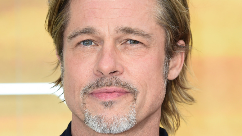 Brad Pitt with a gray goatee