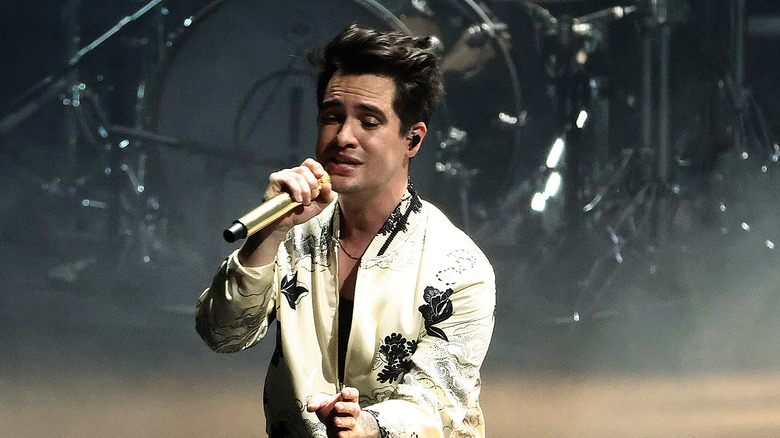 Brendon Urie performing on stage
