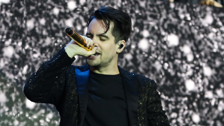 Brendon Urie performing on stage