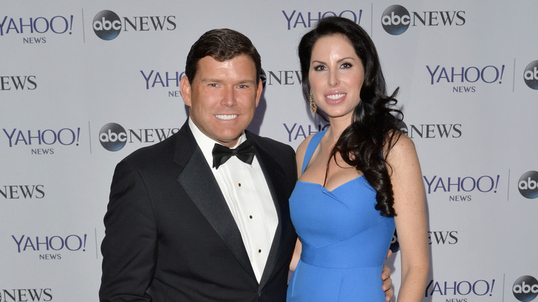 Bret and Amy Baier, both smiling and posing