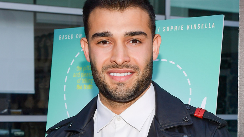 Sam Asghari smiling