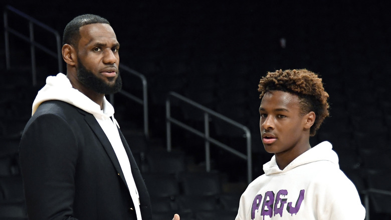 LeBron James and Bronny James