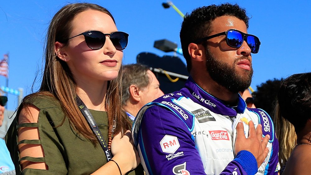 Amanda Carter and Bubba Wallace