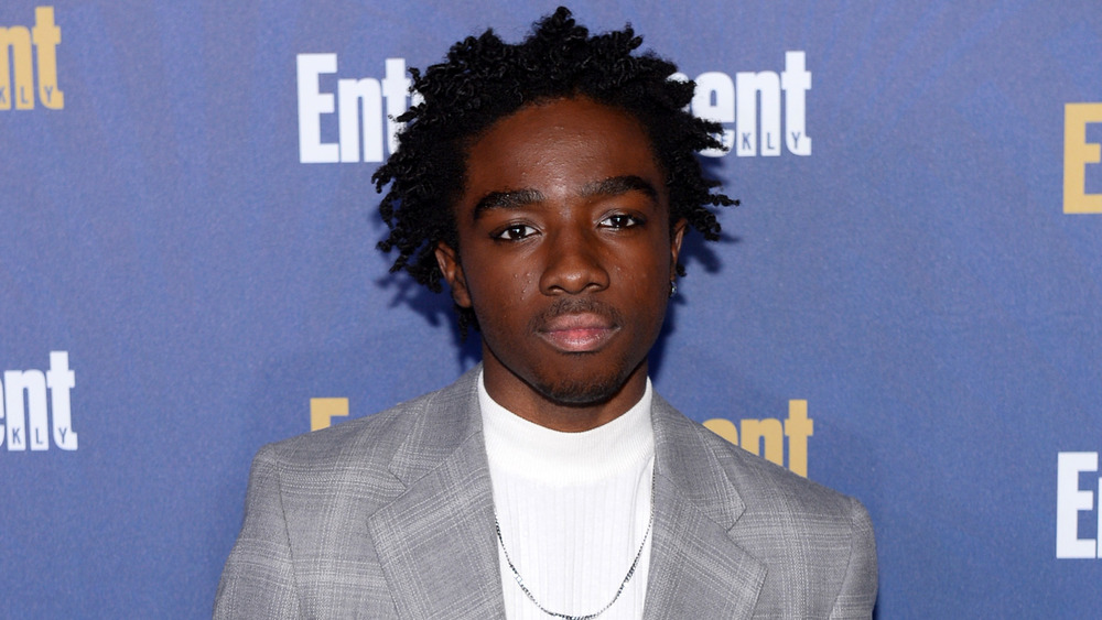 Caleb McLaughlin SAG Awards pose