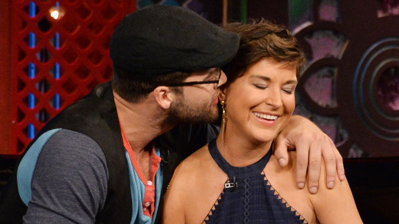 Chris "C.T." Tamburello and Diem Brown sitting