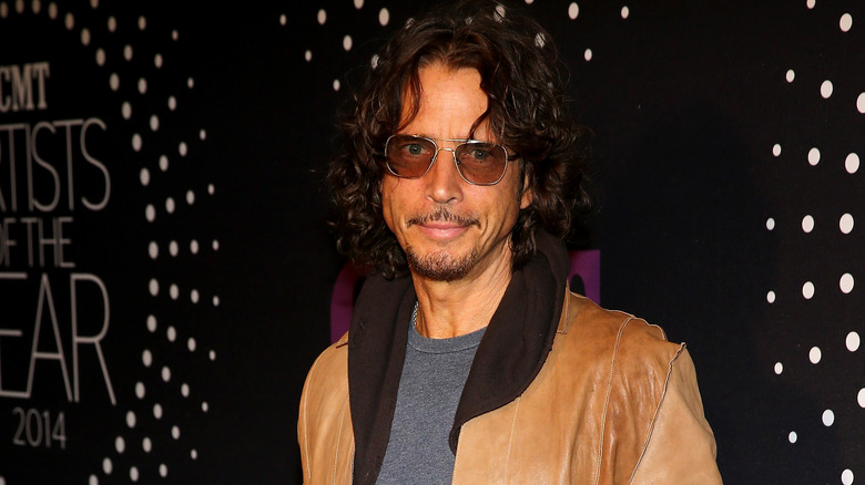 Chris Cornell wearing glasses