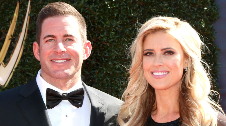 Tarek El Moussa and Christina Haack smiling
