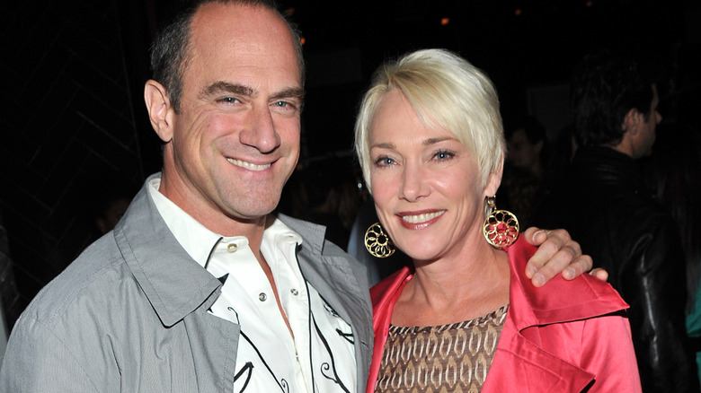 Christopher Meloni and Sherman Williams smiling
