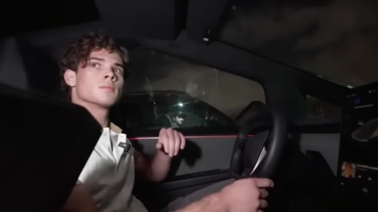 Clavicular livestreaming during his 2025 car accident