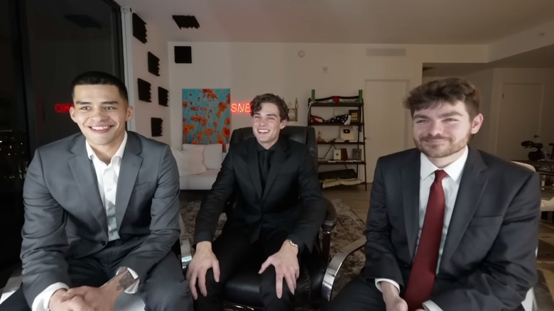 Sneako, Clavicular, Nick Fuentes in a livestream