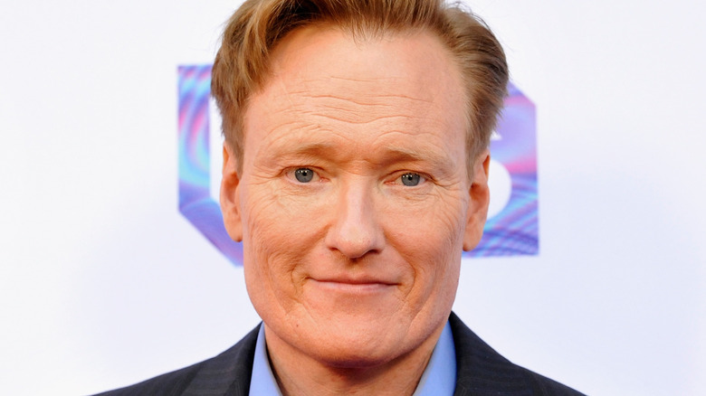 Conan O'Brien looking at camera