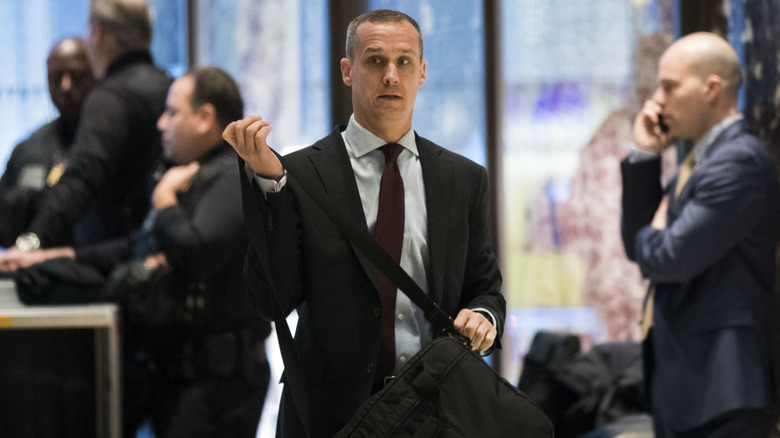 Corey Lewandowski at Trump Tower in 2016.