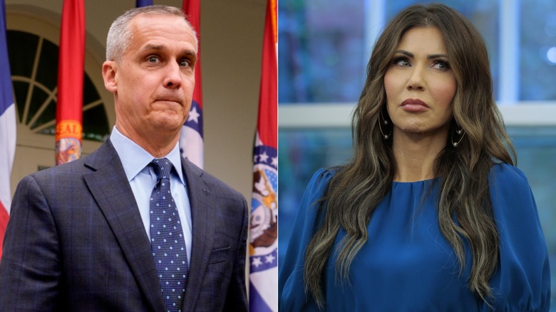 Corey Lewandowski at the White House. Kristi Noem at an official event.