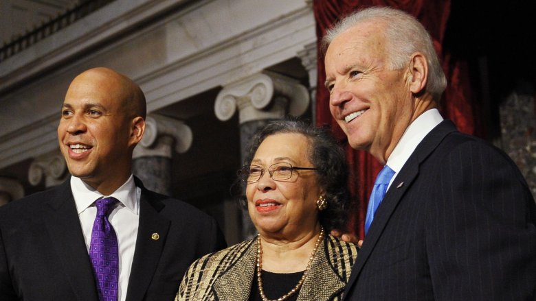 Cory Booker, Carolyn Booker, Joe Biden