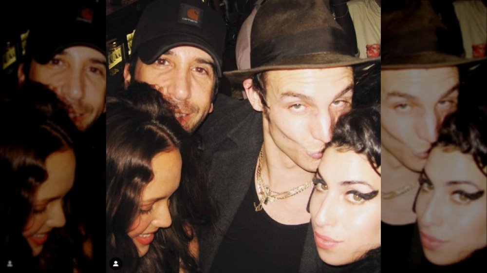 David Schwimmer, Zoe Buckman, Blake Fielder-Civil, Amy Winehouse posing for a selfie