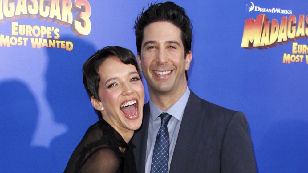 Zoe Buckman and David Schwimmer at the premiere of Madagascar 3: Europe's Most Wanted 