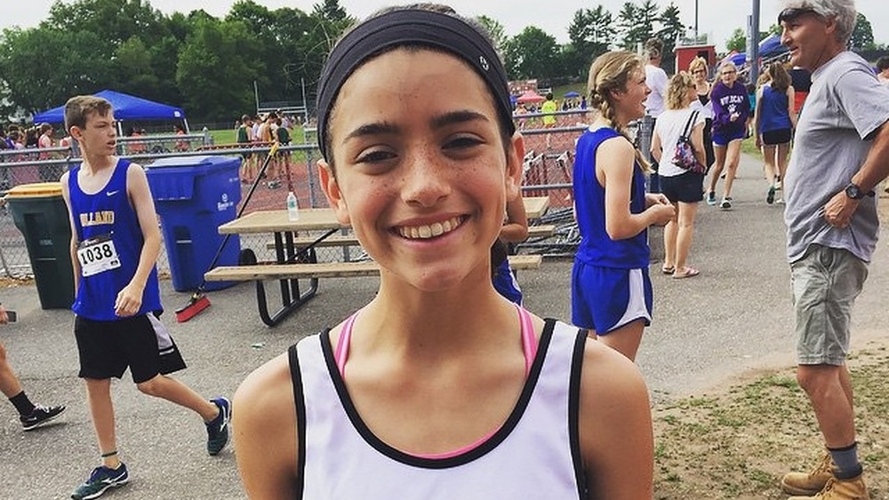 Dixie D'Amelio at a track meet
