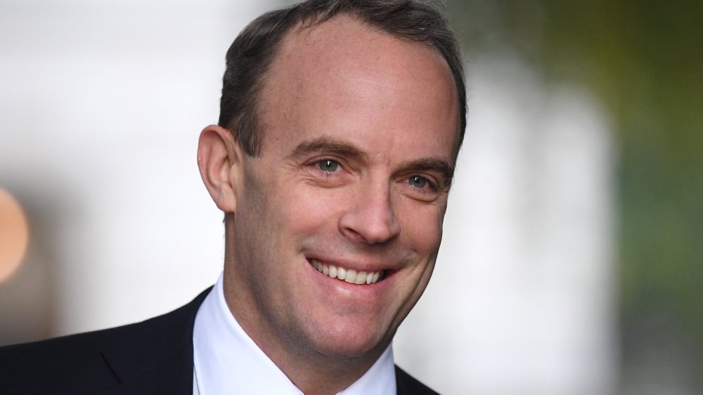 Britain's Foreign Secretary and First Secretary of State Dominic Raab arrives in Downing Street