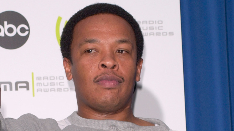 Dr. Dre looking serious