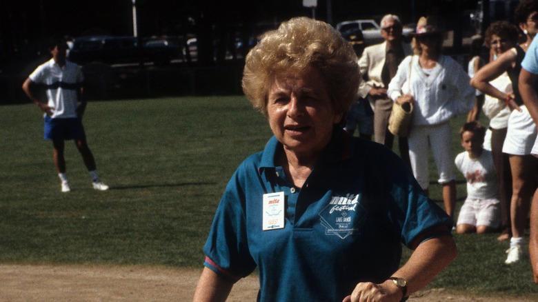 Dr Ruth walking outside