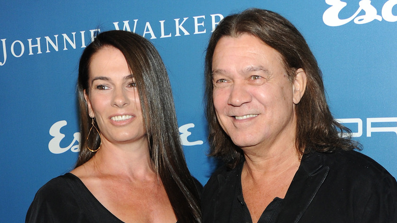 Janie Liszewski and Eddie Van Halen at Esquire 80th anniversary