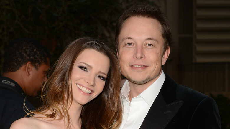 Elon Musk, Talulah Riley at event