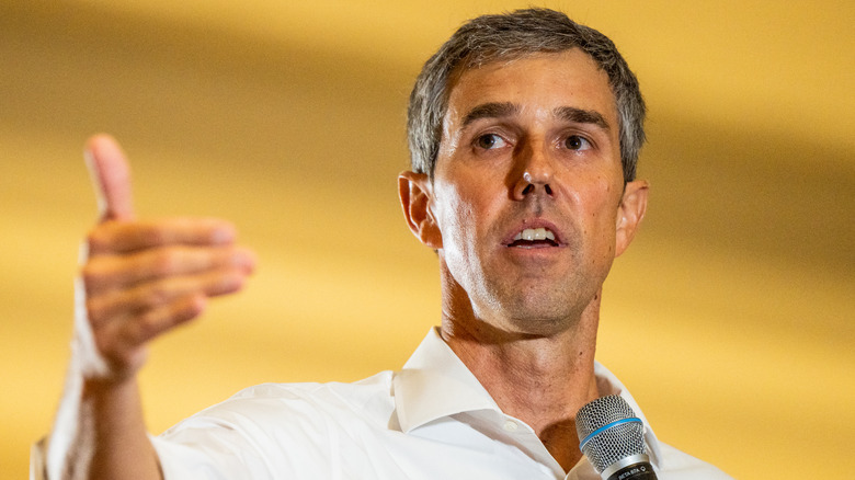 Beto O'Rourke giving speech