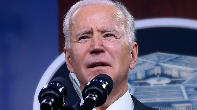 Joe Biden delivering speech