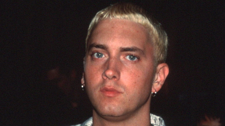 Eminem looking at camera