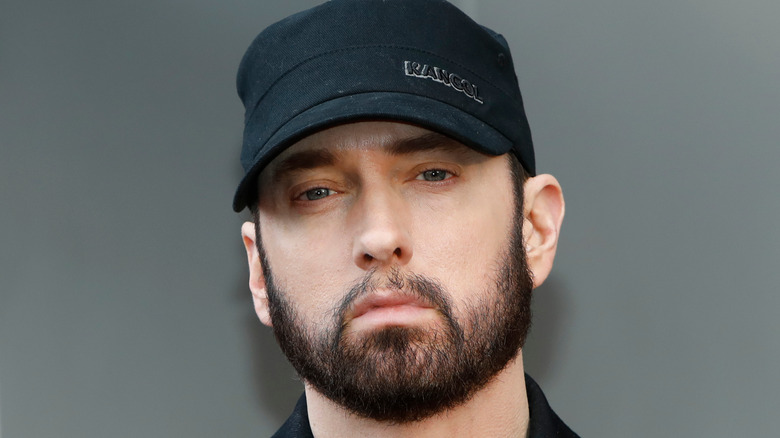 Eminem in a hat