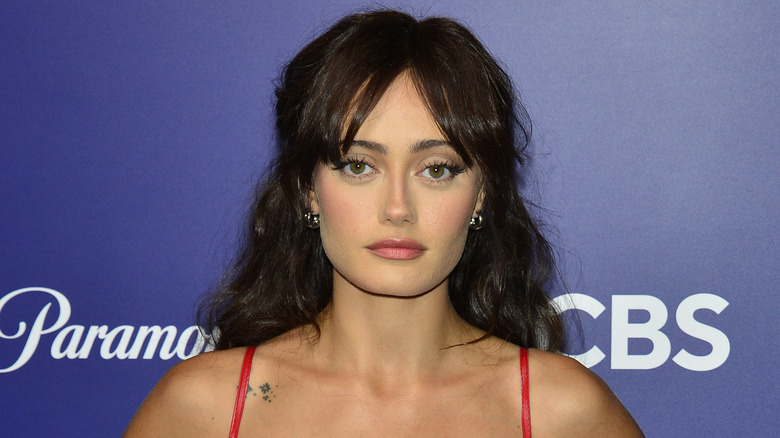 Ella Purnell brunette bangs