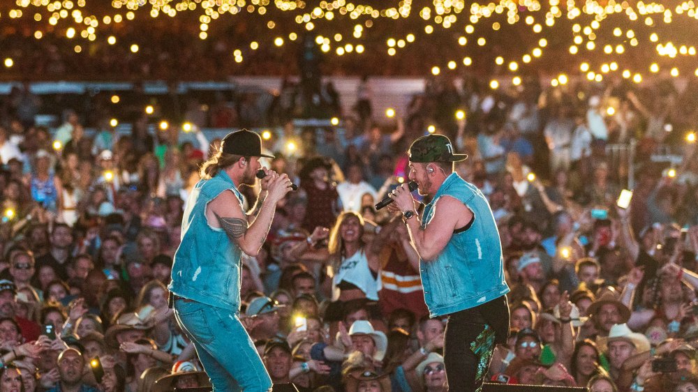 Brian Kelley and Tyler Hubbard performing on stage