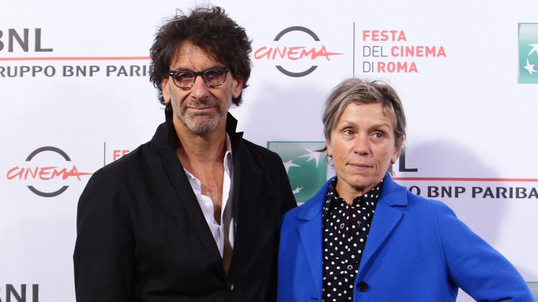 Frances McDormand and Joel Coen at an award show
