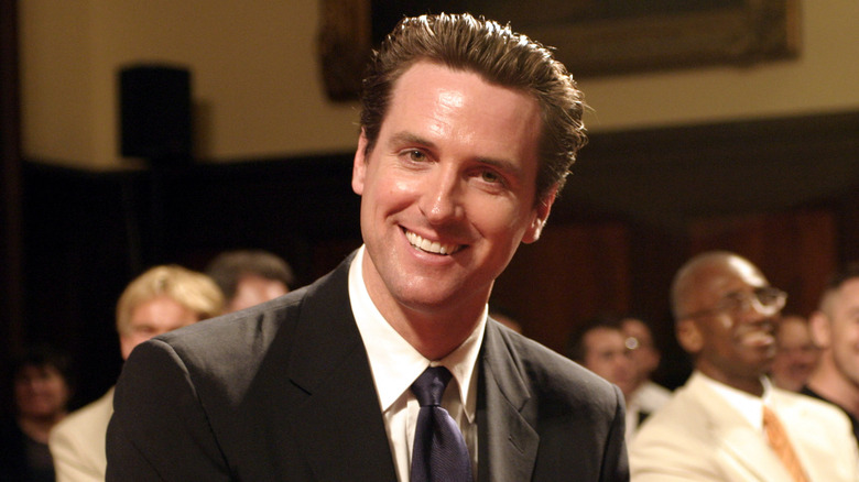 Gavin Newsom smiling