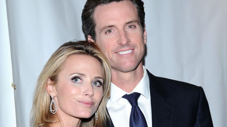 Jennifer Siebel Newsom and Gavin Newsom smiling