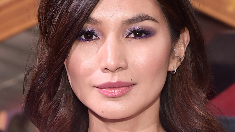 Gemma Chan posing on the red carpet at the 'Captain Marvel' premiere 