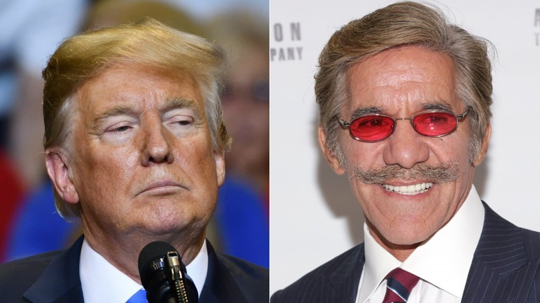 Donald Trump, Geraldo Rivera split image