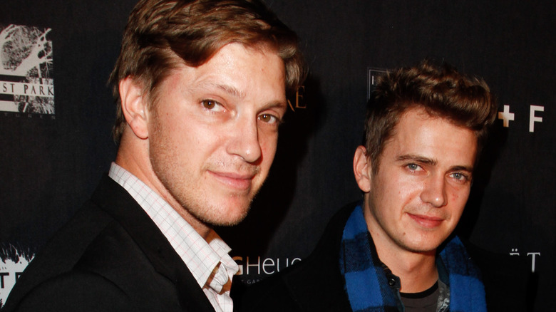 Tove Christensen, Hayden Christensen, both smiling