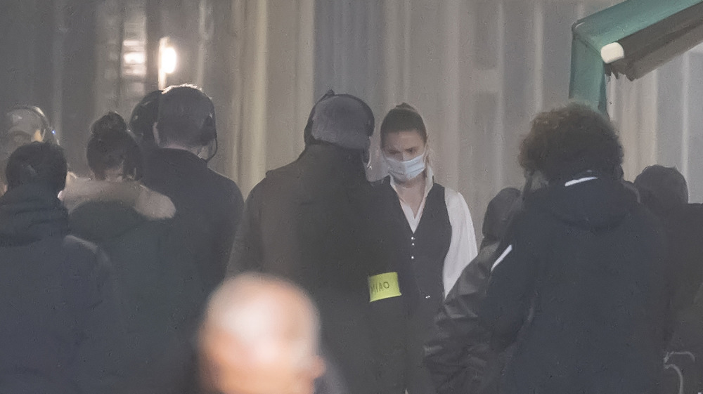 Hayley Atwell on Mission:Impossible set