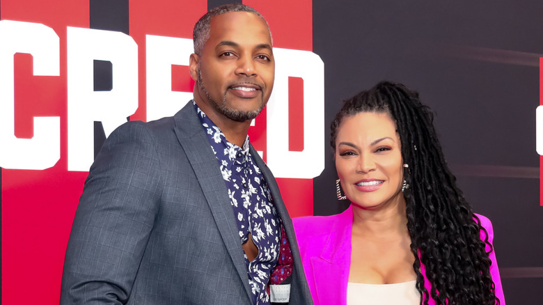 Mike Jackson and Egypt Sherrod at screening of Creed III