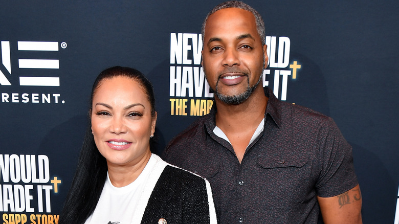 Egypt Sherrod and Mike Jackson at TV One Atlanta screening of "Never Would Have Made It: The Marvin Sapp Story"