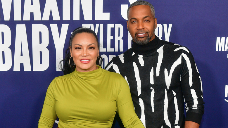 Egypt Sherrod and Mike Jackson at "Maxine's Baby: A Tyler Perry Story" at Rialto Center for the Arts