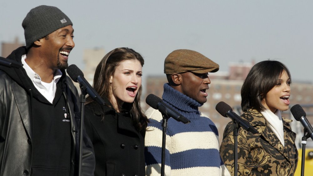 Idina Menzel and the cast of Rent