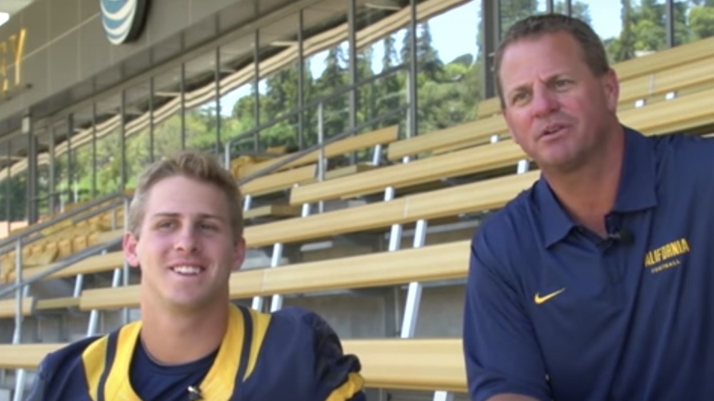 Jared Goff and Jerry Goff talking