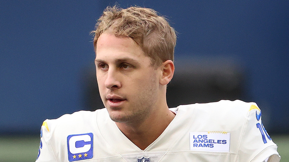Jared Goff playing football