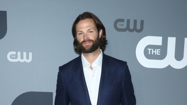 Jared Padalecki wearing blue blazer