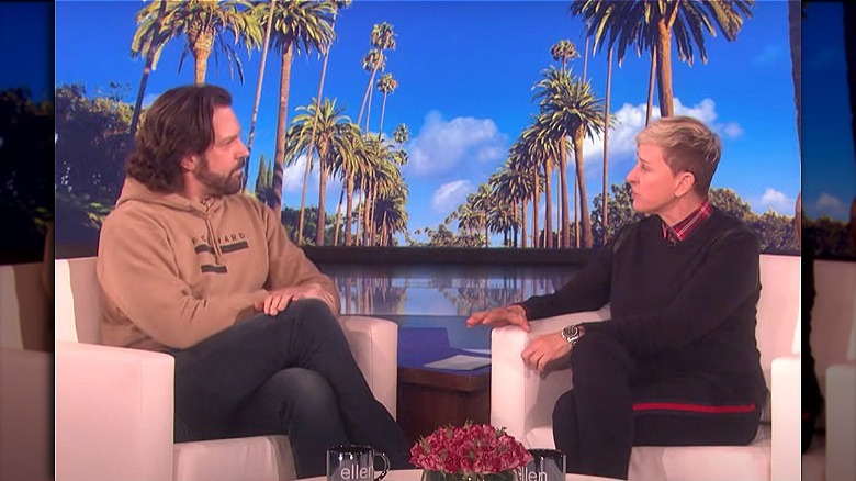 Jason Sudeikis and Ellen DeGeneres on The Ellen Show