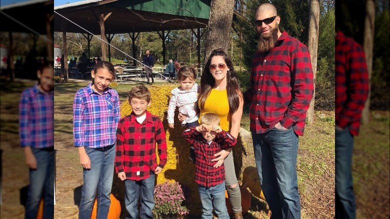 The Eason family posing together