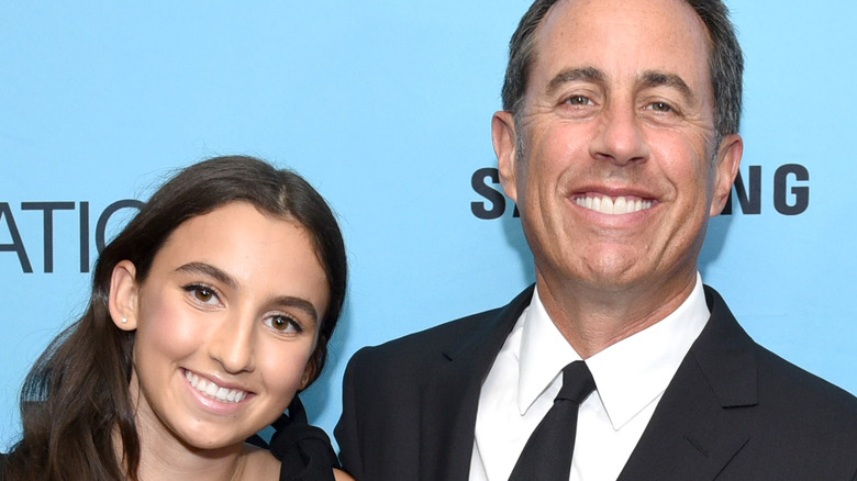 Sascha and Jerry Seinfeld smiling