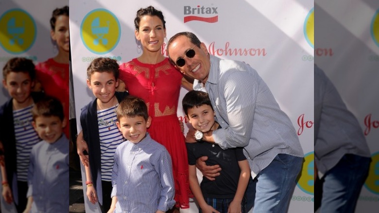 Sascha Seinfeld as a child with her family